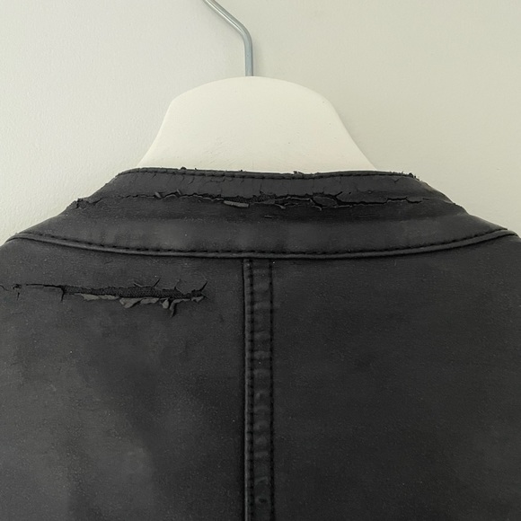 Biker faux leather jacket - Picture 3 of 3